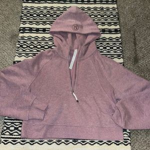 Lululemon Oversized Half Zip Hoodie XS/S Heathered Pink Taupe